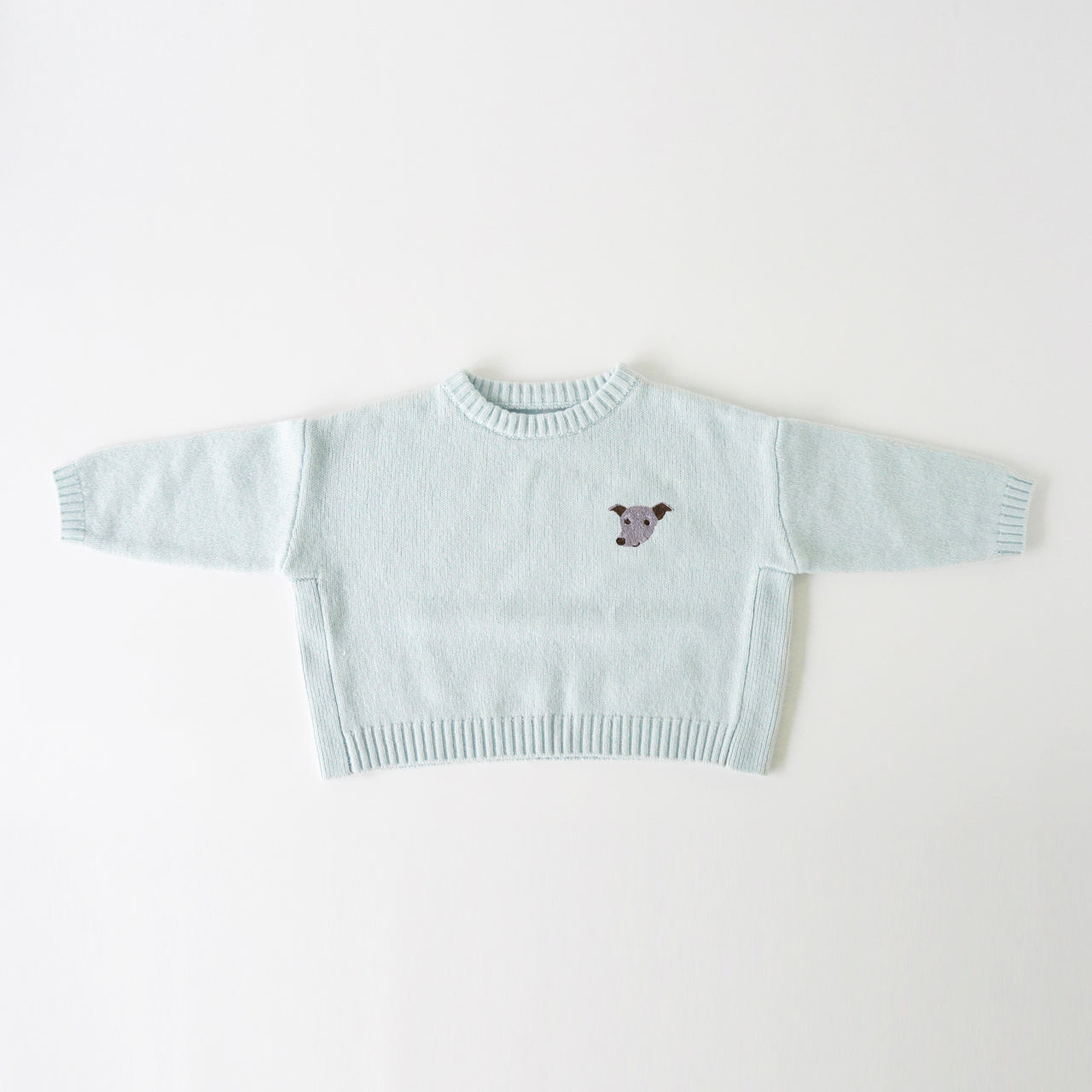 [Kids]刺しゅうニットセーター