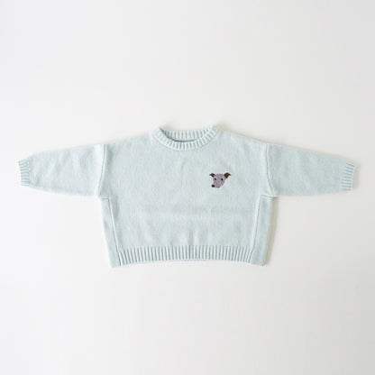 [Kids]刺しゅうニットセーター